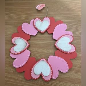 Valentines Wood Heart Wreath